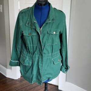 Emerald green army jacket